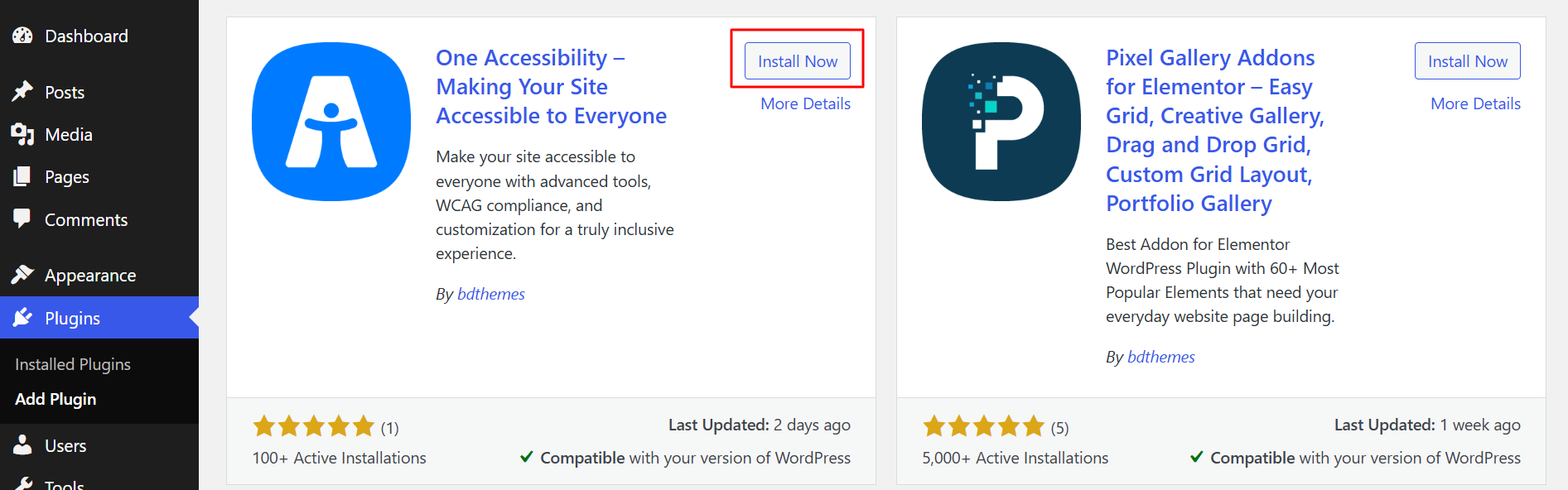 Installing One Accessibility illustration 2