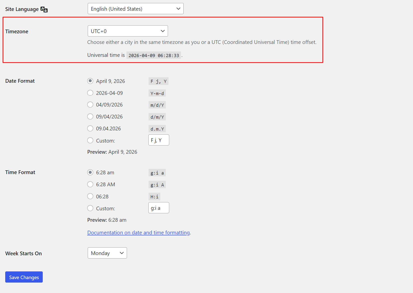 Step 4.3.1: Settings → General illustration 5