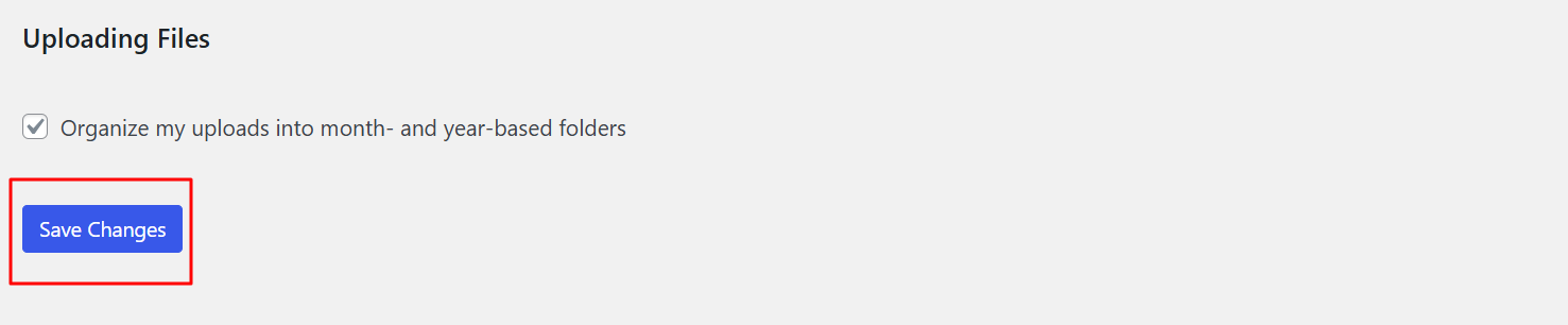 Step 4.3.5: Settings → Media illustration 3