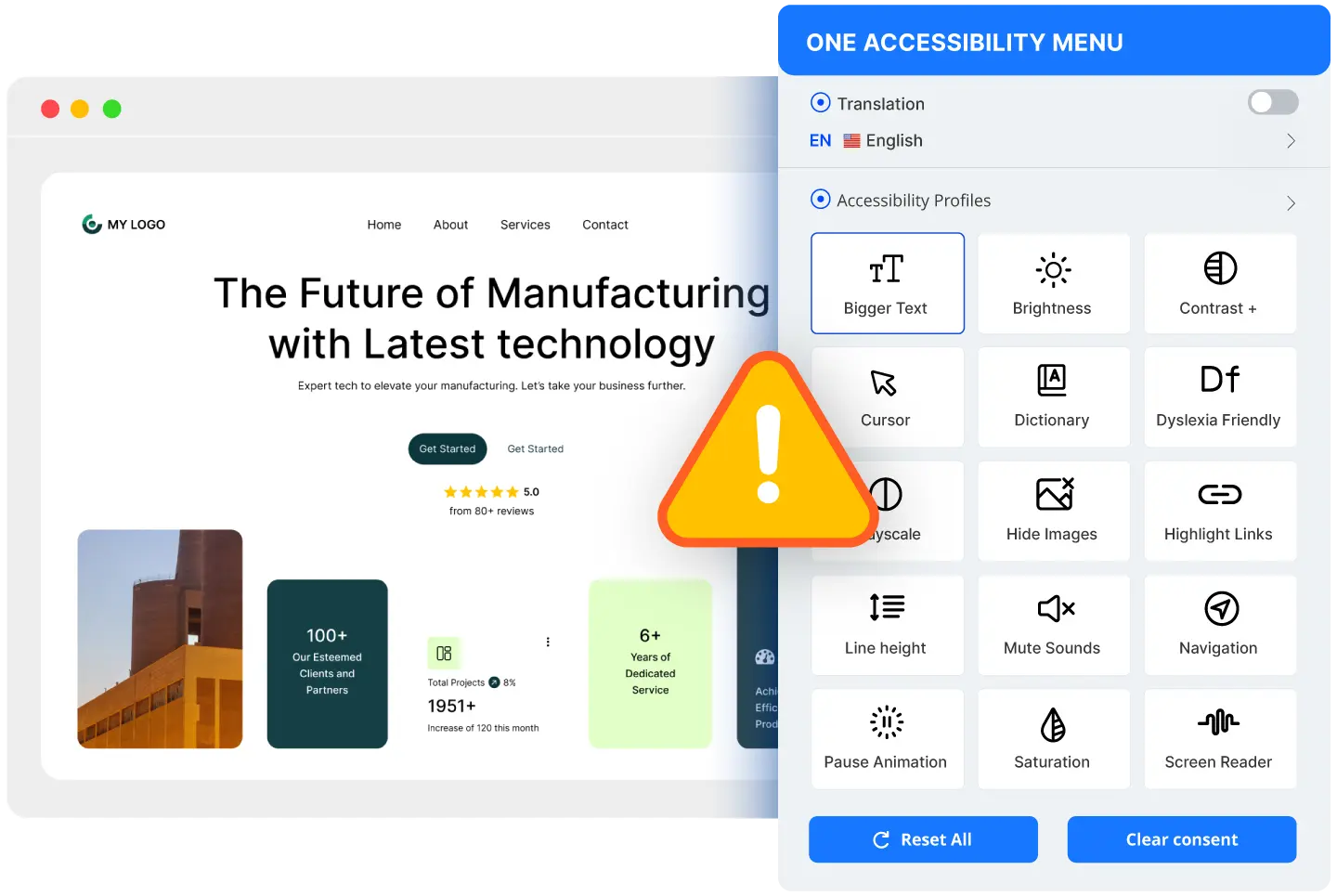 Website owner reviewing accessibility compliance to reduce legal risk