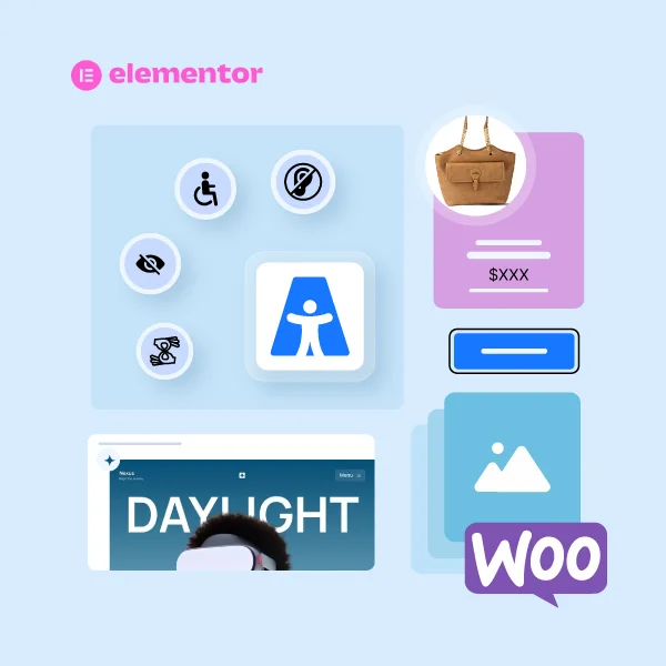 One Accessibility working with Elementor, Gutenberg, and WooCommerce